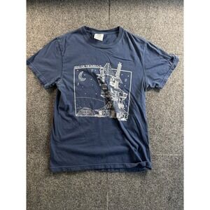 Harry Potter T-Shirt Mens Small Blue Head For The Burrows Graphic Tee House
